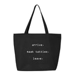 Maak Tatties Zippered Tote Bag