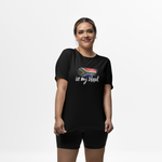 mockup-of-a-smiling-woman-showing-off-her-SA-in-my-blood-t-shirt-3910