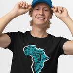 Africa Howzit Map Short Sleeve Cotton Unisex T-shirt